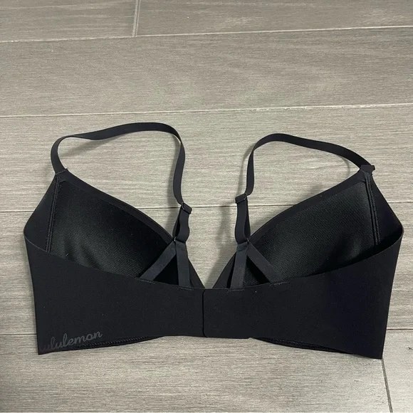 Lululemon Take Shape Bra in Black Padded Push Up Wireless Wire Free Bralette 32C - Picture 10 of 15
